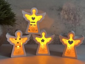 Molde silicona 4 angelitos diferentes diseños